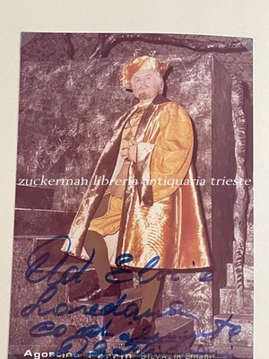 AGOSTINO PERRIN Verdi Trieste Ernani theatre photo with autograph