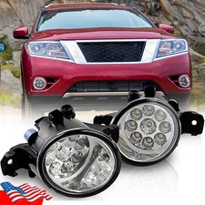 Pair Bumper Led Driving Fog Light Lamp For Nissan Pathfinder 2013 2014 2015 2016