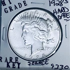 1928 S PEACE SILVER DOLLAR HI GRADE GENUINE U.S. MINT RARE KEY COIN 9330