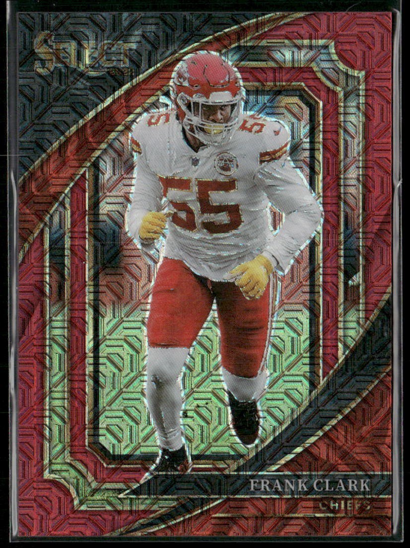 2022 Panini Select Frank Clark Red Mojo Prizm Suite Level /49 #370