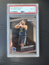 2024-25 Panini Prizm Black Stephen Curry #7 PSA 8