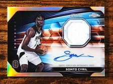 Somoto Cyril 2023-24 Topps Chrome OTE Jersey Autographs #RJA-SCY (AU/MEM)