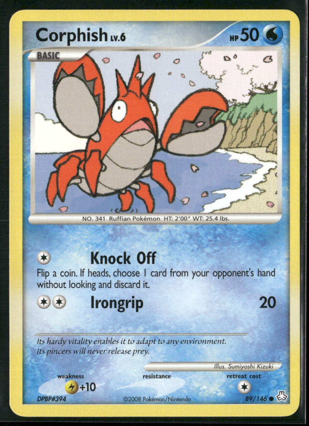 Corphish 89/146 Common Legends Awakened Pokemon Lightly Played