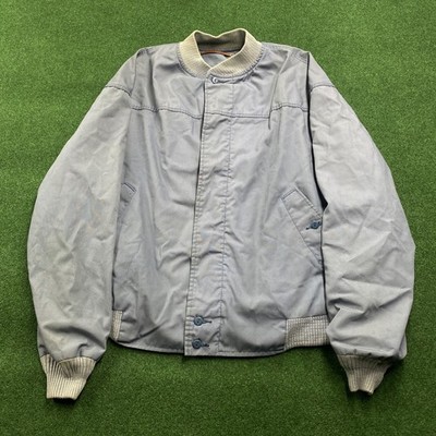 Vintage Catalina La Paz Bomber Jacket Mens 46 Blue 70S Full Zip