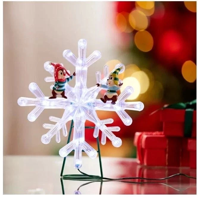 Topper de árbol de Navidad iluminado Chip 'n Dale de los parques de Disney - NUEVO Foto 4 de 4