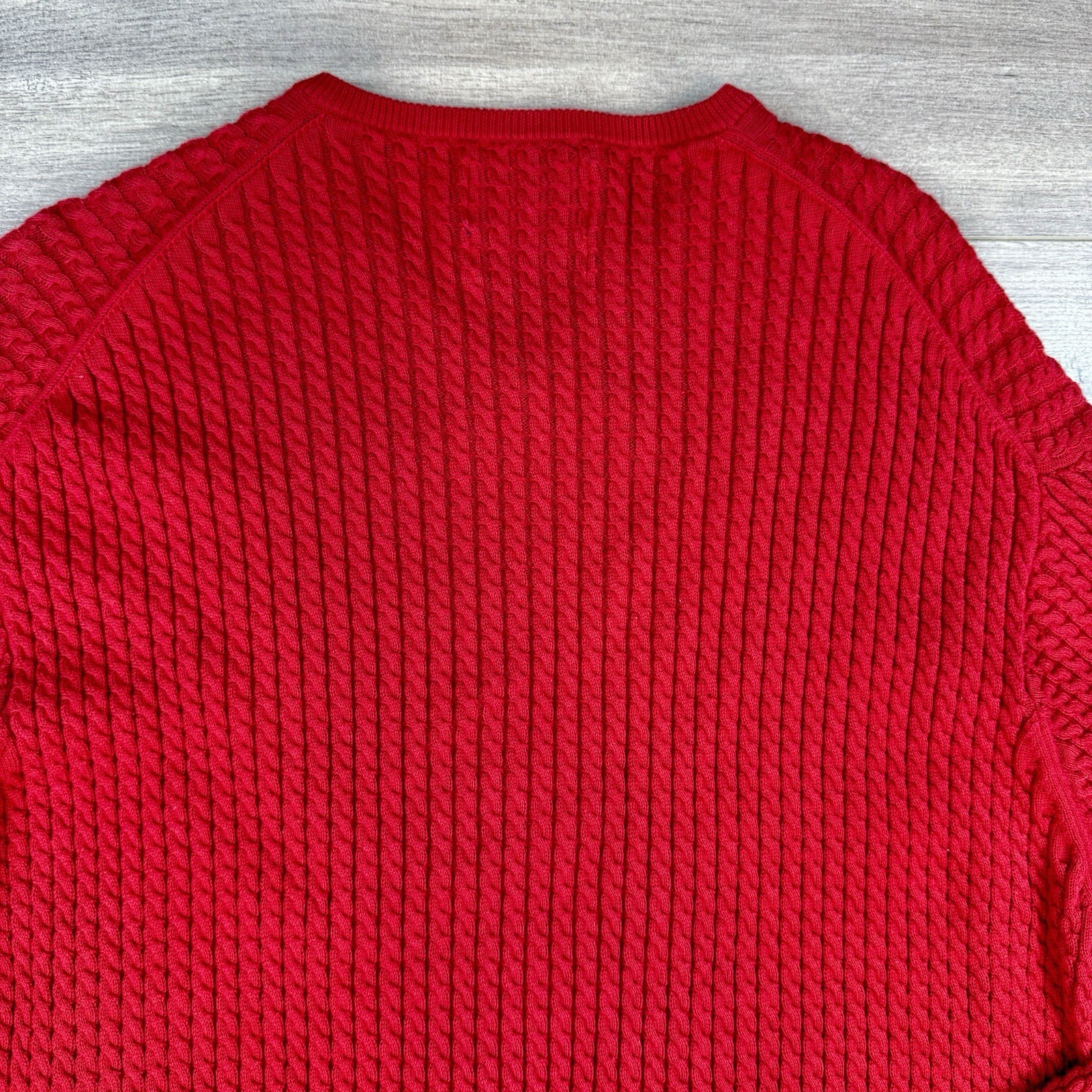Vtg Pendleton Cable Knit V-Neck Pullover Sweater … - image 7