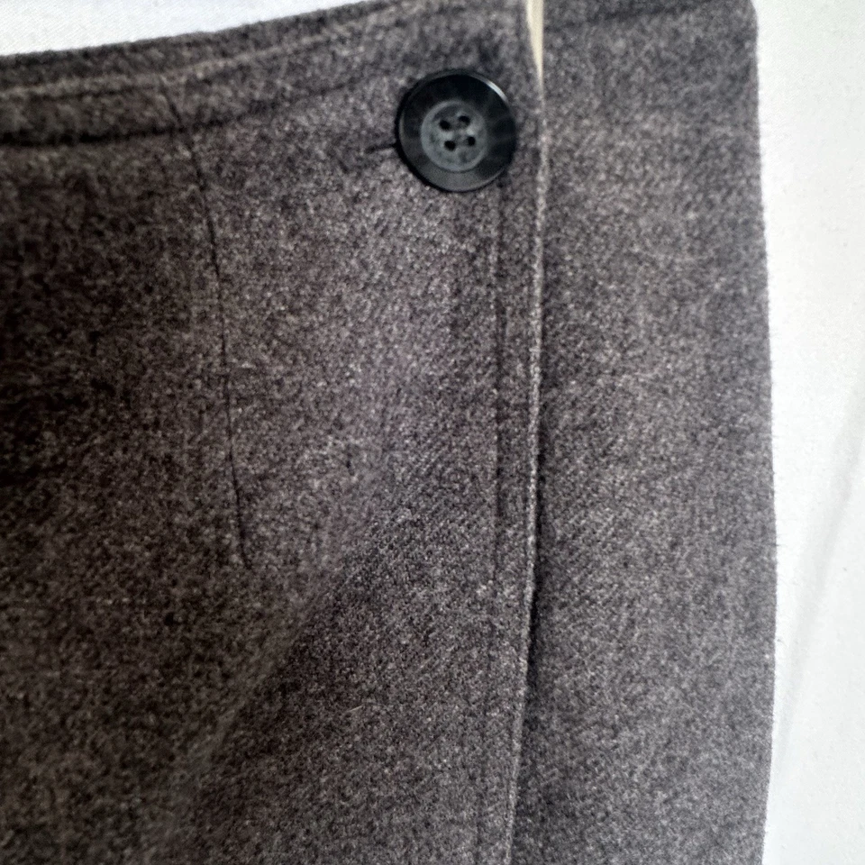 Minifalda envolvente completa de lana vintage Style And Co. - gris - talla 16 cálida Y243D Foto 4 de 4