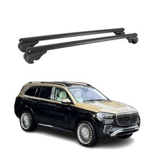 Dachtr&auml;ger f&uuml;r Mercedes GLS 2020-2026 Gep&auml;cktr&auml;ger Grundtr&auml;ger Alu Schwarz 2x