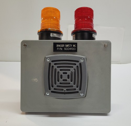 Draeger Safety SC04100 Alarm Station w/LP3M Strobe & Edwards 870P-N5 Siren 120v - Picture 3 of 9