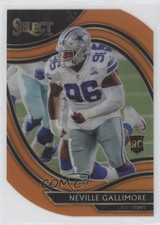 2020 Panini Select Field Level Orange Prizm Die-Cut Neville Gallimore #398 07mp