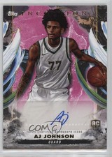 2024-25 Topps Inception Rookie Auto Pink /99 AJ Johnson #RA-AJ Auto 1q1x