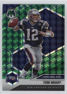 2021 Panini Mosaic Super Bowl MVPs Green Mosaic Prizm Tom Brady #281 1mv7