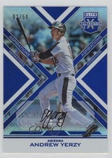 2016 Panini Elite Extra Edition Aspirations Blue 2/50 Andy Yerzy Andrew Auto w3h