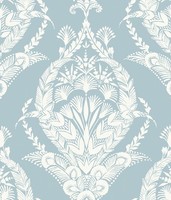 Fd26819_Middleton Symmetrisch, Medaillon Creme-Pulverblau Fine Decor Tapete