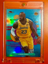 Topps Finest LeBron James Lakers Sky Blue Refractor Uncommon #165 /250 2025-26