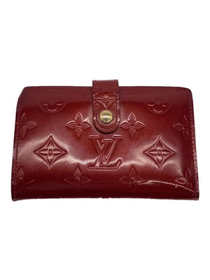LOUIS VUITTON Portefeuille Viennois Monogram Vernis Red Enamel Women's