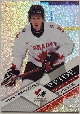 Nate Danielson RC 2024 Upper Deck Team Canada Juniors POP #76 Detroit Red Wings