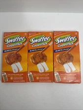 NEW SWIFFER Carpet Flick Refill 3 Boxes Of 12 Cleaning Cartridges