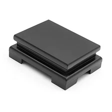 MDEOOSKY Wooden Display Stand - Rectangle Wood Display Base with Risers - Vase 