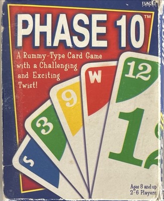 Phase 10 Kartenspiel - Fundex Games Ltd. 1992 - Made in USA - Vintage RAR VTG