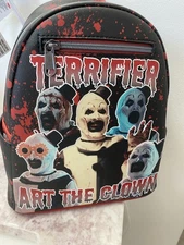 NEW rare Loungefly Terrifier Art the Clown Splatter Mini backpack