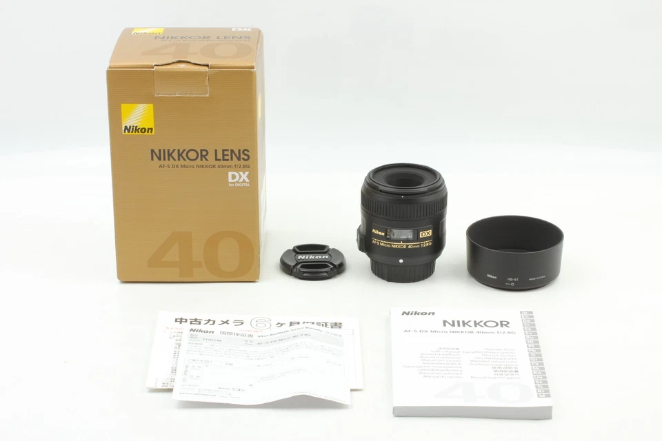 [Top MINT IN BOX] Nikon AF-S DX Micro Nikkor 40mm f/2.8 G Lens w/Hood From JAPAN - Image 2 of 4