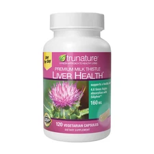 trunature Premium Milk Thistle 160 mg, 120 Vegetarian Capsules | Liver Support