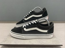 VANS Ward Suede/Canvas Black/White Women s Size 8.5