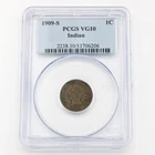1909-S Indian Head Cent PCGS Graded VG10 US 1c Coin No Reserve #C747-2