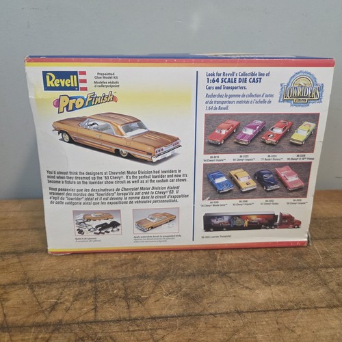 Revell 63 Chevy Impala Lowrider Modellbausatz 2001 Pro Finish Brandneu - Bild 19 von 22