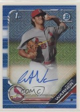 2019 Bowman Chrome Prospects HTA Choice Refractor 95/150 Austin Warner Auto fm0