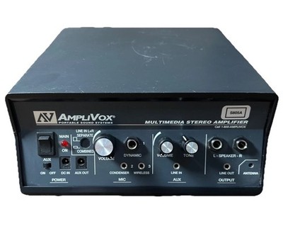 AmpliVox portable Sound Systems S805A Multimedia Stereo Amplifier Ships Free