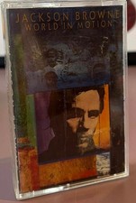 Jackson Browne - World in Motion Cassette Tape VG C7