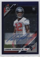 2019 Donruss Optic FOTL Purple Stars Prizm 10/50 Lonnie Johnson Jr Auto 1co7