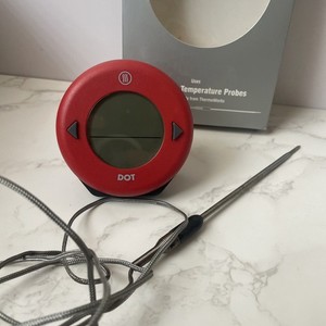 ThermoWorks DOT TX-1200-RD Red Alarm Thermometer w/ Pro-Series Probe