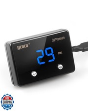 JJCOCO 232PSI Oil Pressure Gauge LED Digital Display 12V Press Gauge Meter Ki