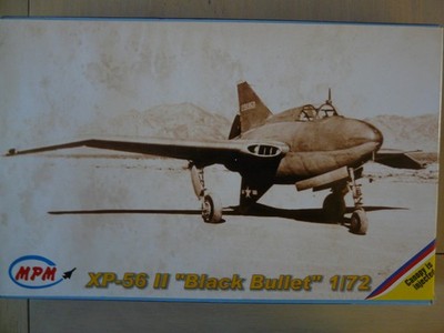 Model aircraft 1/72 MPM Ref 72510 XP-56 II ''Black Bullet''