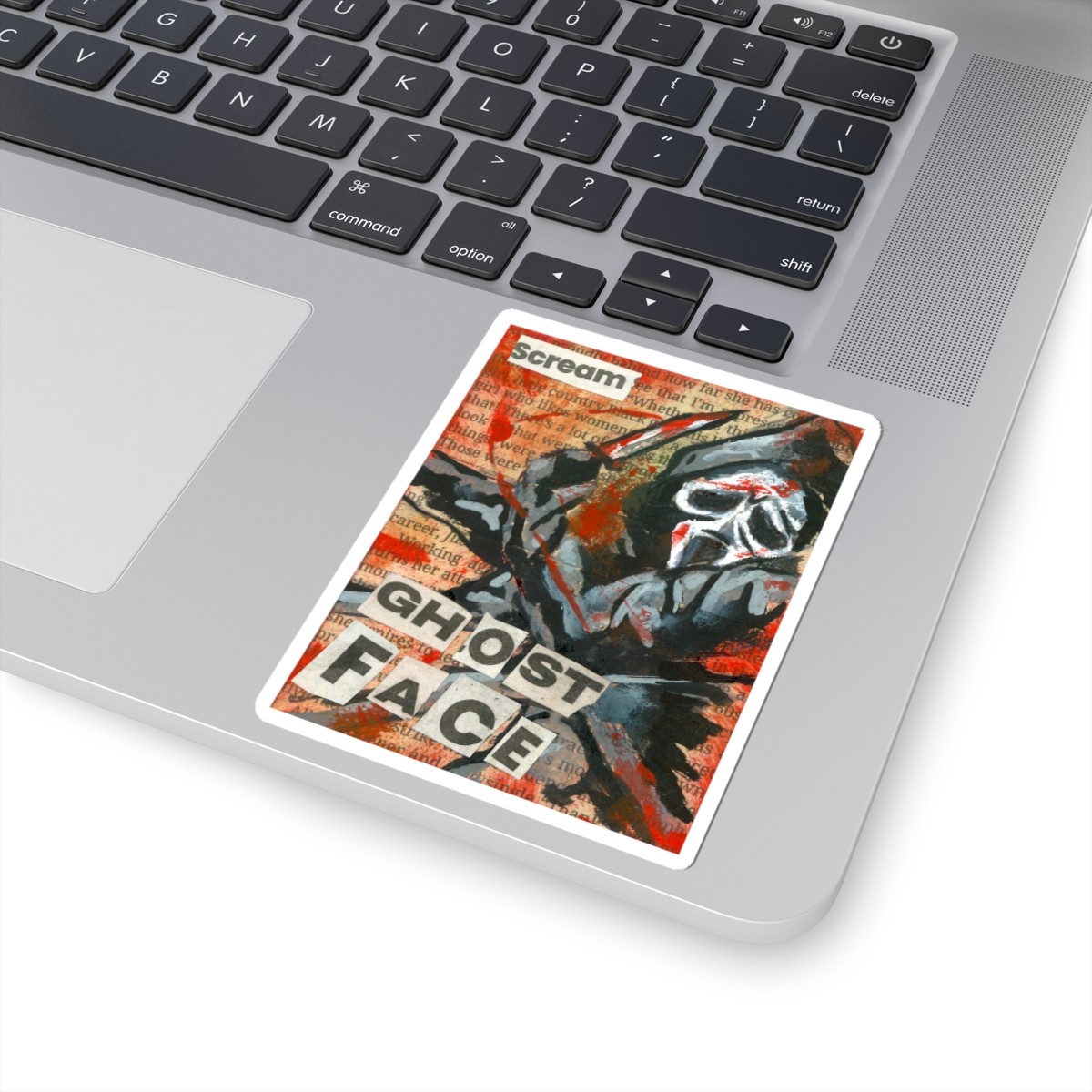 ACEO Ghostface Sticker | Scream Ransom Horror Scary Slasher Movie Art