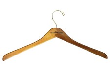 Vintage Polo Ralph Lauren Wooden Coat Jacket Shirts Hanger Curved