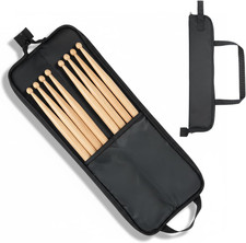 Portable Drumstick Bag Drum Stick Bag Oxford Cloth Storage Case with Hooks for D