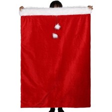 56 x 36 Inch Extra Large Christmas Velvet Santa Bag Jumbo Red Santa Gift Sack...