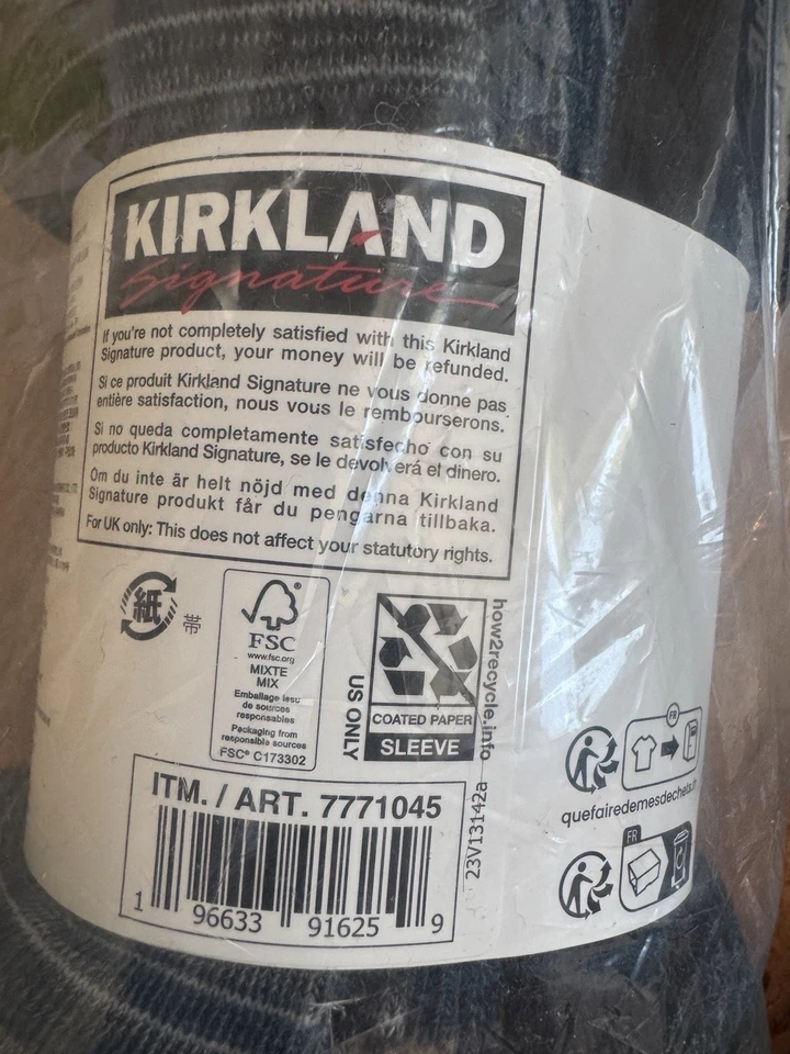 Meia Kirkland Signature feminina mistura de lã merino tamanho 6-10 1/2 4 pares - Nova com etiquetas - Imagem 3 de 4