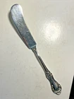 International Sterling Silver Wild Rose 7 3/8 in Butter Spreader Knife 44 Grams
