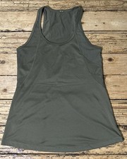 Lorna Jane Women  s Size M Green Racerback Mesh Front Active Tank