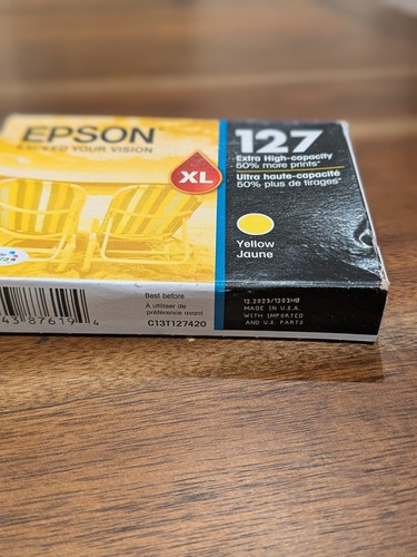 EPSON 127XL YELLOW High Capacity Ink Cartridge T127420 - 第 2/2 張圖片