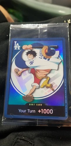 2026 ONE PIECE LOS ANGELES DODGERS MONKEY.D.LUFFY DON CARD PROMO 7/2/26