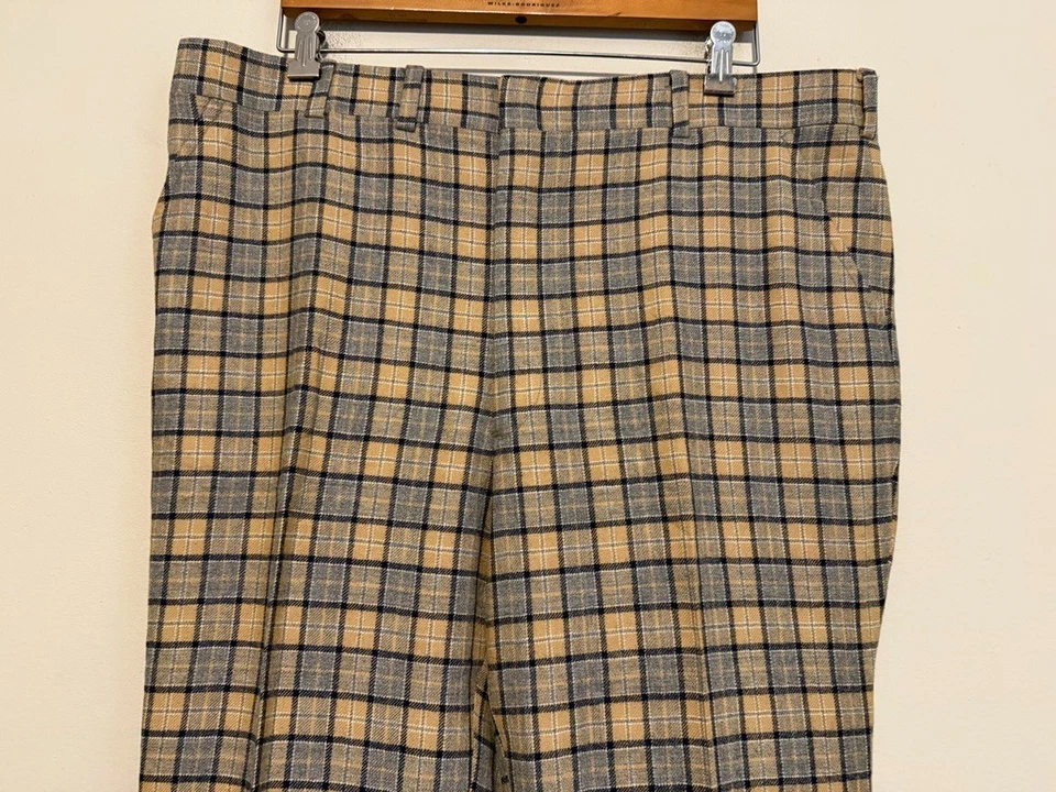 De colección 🔥 Pantalón Mark Shale Hombres 40x27 Tweed Lana Ventana Cuadros Pantalones Foto 3 de 4