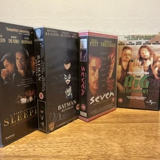 The Big Lebowski VHS Tape Jeff Bridges Bundle Batman Seven Sleepers Video