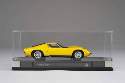 Amalgam 1:18 Lamborghini Miura P400 SV (1971) gelb - Resinmodell