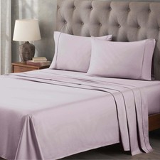 Superior Egyptian Cotton 300 Thread Count Bed Sheet Set 1 Elastic Deep Pocket